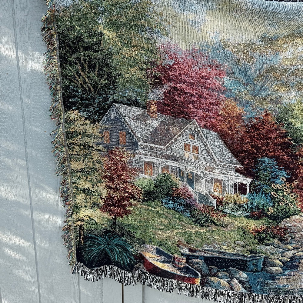 As For Me And My House We Will Serve The Lord Tapestry Throw 51x68 Nicky Boehme - Picture 2 of 12